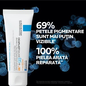 Balsam ultra-reparator, anti-pete pigmentare Cicaplast B5+ SPF50, 40 ml, La Roche-Posay - Img 7