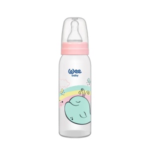 Biberon cu tetina rotunda, cod 852, 250 ml, Wee Baby - Img 2