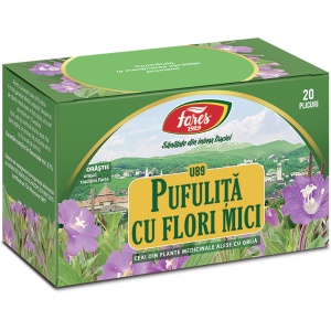 Ceai pufulita flori mici, 20 plicuri, Fares