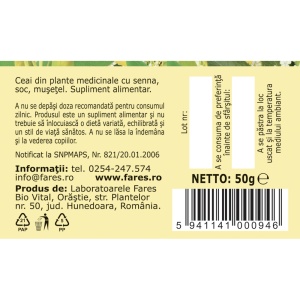 Ceai Sveltaflor, 50g, Fares - Img 2