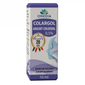 Colargol Argint Coloidal 0,5 %, 10 ml, Onedia