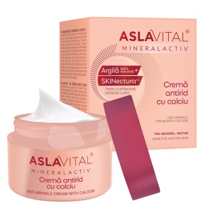 Crema antirid cu calciu Mineralactiv, 50 ml, Aslavital - Img 2