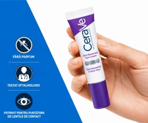 Crema antirid pentru conturul ochilor Skin Renewing, 14 ml, CeraVe - Img 2