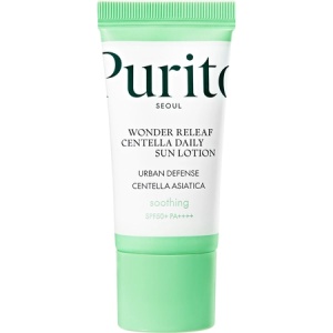Crema de fata Centella Daily Sun Lotion Mini SPF 50+ PA++++ Wonder Releaf, 15ml, Purito - Img 1