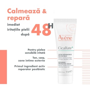 Crema reparatoare si protectoare Cicalfate, 15ml, Avene - Img 4