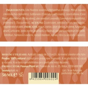 Dermatofitus Unguent pentru piele uscată, 50 ml, Faunus Plant - Img 4