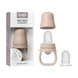 Dispozitiv de hranire cu tetina din silicon Baby Feeder, Blush, 4+ și 6+ luni, fara BPA, Bibs