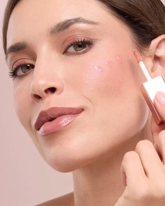 Fard lichid pentru obraz Lovely Touch Defence Color 401 rose, 5 ml, BioNike - Img 4