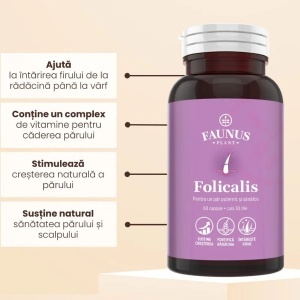 Folicalis – Formula naturala pentru par sanatos, puternic si stralucitor, 60 capsule, Faunus Plant - Img 5