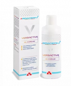 Gel de spalare pentru corp si scalp Versiactive, 200 ml, Braderm