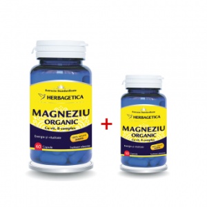 Magneziu Organic + Vitamina B Complex, 60+10cps, Herbagetica