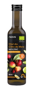Otet din Cidru de Mere Nefiltrat Ecologic/BIO 500 ml, Niavis