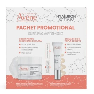 Pachet Cremă pentru regenerare celulară 50 ml + Cremă de ochi cu triplă acțiune Hyaluron Activ B3 15 ml, Avene - Img 2