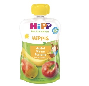 Piure de mar para si banana Bio Hippis, +12 luni, 100 g, Hipp