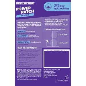 Plasturi Anti-Acnee Power Patch Fast Fix, 36 bucati, Benzacare - Img 2