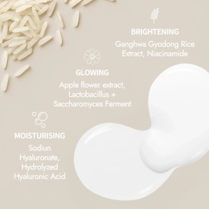 Ser bifazic iluminator Rice Pure Cream in Ampoule 2 in 1, 50 ml, Thank You Farmer - Img 4
