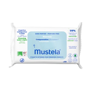 Servetele umede curatatoare, 60 bucati, Mustela