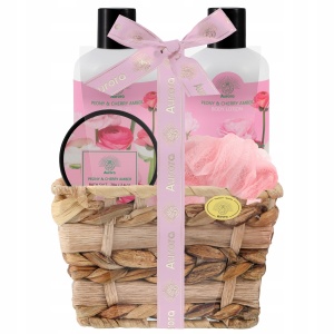 Set cosmetice Peony & Cherry Amber, 4 produse, Aurora