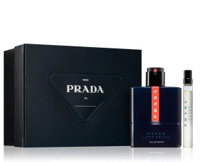 Set Luna Rossa Ocean: Apa de parfum 100 ml + Travel Spray 10 ml, Prada