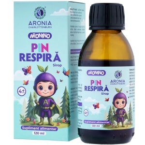 Sirop pentru copii Pin Respiră Aronino, muguri de pin și cimbru sălbatic, +4 ani, 120 ml, Aronia Charlottenburg