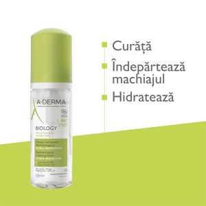 Spuma de curatare hidra-protectoare Biology, 150ml, A-Derma - Img 2