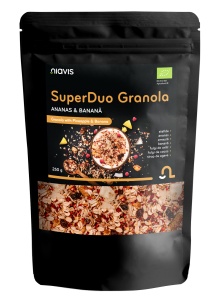 SuperDuo Granola - Ananas & Banana Ecologica, 250 g, Niavis
