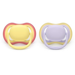 Suzete Ultra Air, Mov/Galben, 0-6 luni, SCF087/03, 2 buc, Philips Avent - Img 3