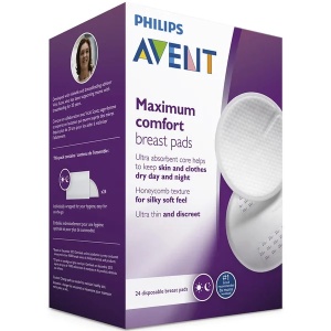 Tampoane pentru sani Ultra Confort SCF254/24, 24 bucati, Philips Avent