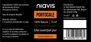 Ulei Esential de Portocale, 10 ml, Niavis - Img 2