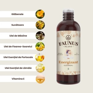 Ulei pentru masaj energizant, 100 ml, Faunus Plant - Img 4