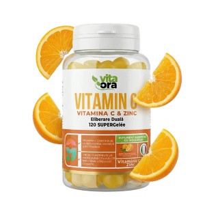 Vitamina C & Zinc pentru adulti, 120 jeleuri, Vita Ora - Img 3