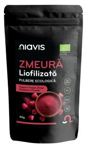 Zmeura Liofilizata Pulbere Ecologica/BIO 50 g, Niavis
