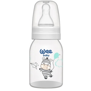Biberon cu tetină rotundă, cod 851, 125 ml, Wee Baby - Img 2