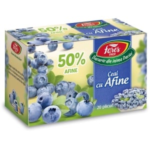 Ceai cu afine 50%, 20 plicuri, Fares - Img 1