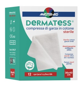 Comprese sterile Dermatess, 12 bucăți, Master Aid