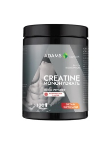 Creatina monohidrata cu aroma de portocala rosie, 450g, Adams