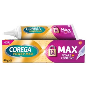 Crema adeziva pentru proteza dentara Corega Power Max Fixare+Confort, 40 g, Gsk - Img 1