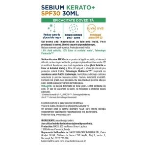 Crema anti-imperfectiuni cu SFP 30 Sebium Kerato+, 30 ml, Bioderma - Img 7