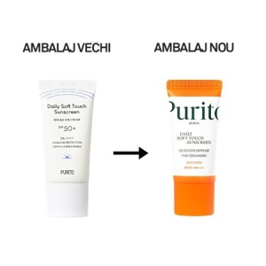 Crema de fata vegana pentru protectie solara cu SPF 50+ PA++++ Daily Soft Touch, 15 ml, Purito - Img 3