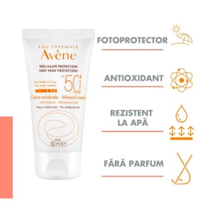 Crema minerala pentru protectie solara SPF50+, 50ml, Avene - Img 2