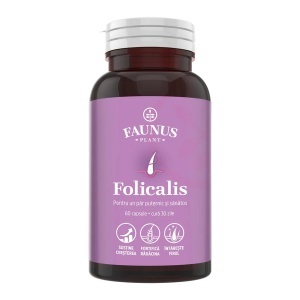 Folicalis – Formula naturala pentru par sanatos, puternic si stralucitor, 60 capsule, Faunus Plant - Img 2