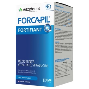 Forcapil fortifiant pentru par si unghii, 180 capsule, Arkopharma