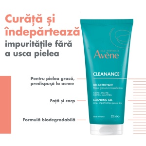 Gel de curatare pentru ten gras cu tendinta acneica Cleanance, 200 ml, Avene - Img 4