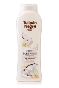 Gel de dus Coco Pure White, 650 ml, Tulipan Negro