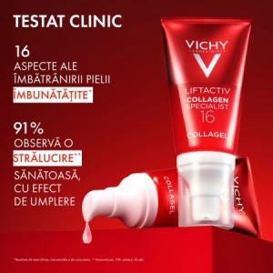 Gel pentru iluminarea si hidratarea tenului Liftactiv Collagen Specialist 16, 50ml, Vichy - Img 3