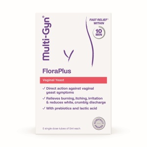 Gel pentru infectii vaginale Flora Plus Multi-Gyn, 5 ml x 5 monodoze, Bioclin - Img 1