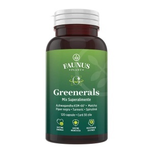 Greenerals Capsule – Complex de superalimente verzi, 120 capsule, 30 zile, Faunus Plant