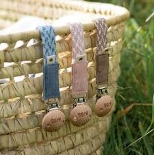 Lantisor clip pentru suzeta, Baby Blue - Ivory, Bibs 9401112 - Img 3