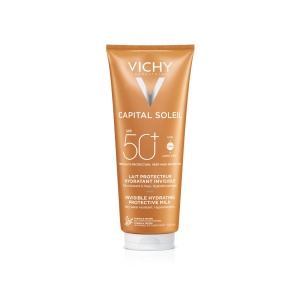 Lapte hidratant cu protectie solara SPF 50+ pentru fata si corp Capital Soleil, 300 ml, Vichy