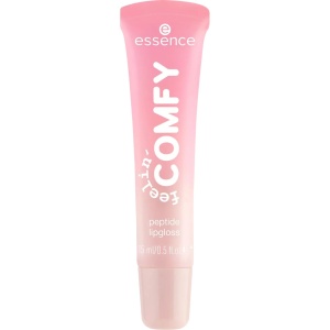 Lipgloss cu peptide Feelin’ Comfy, 01 Strawberry Self-love, 10 ml, Essence